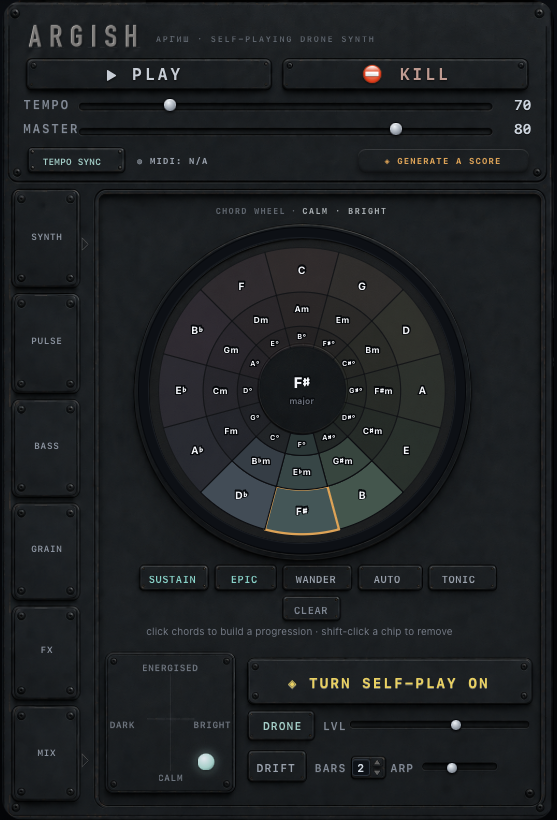 ARGISH instrument interface