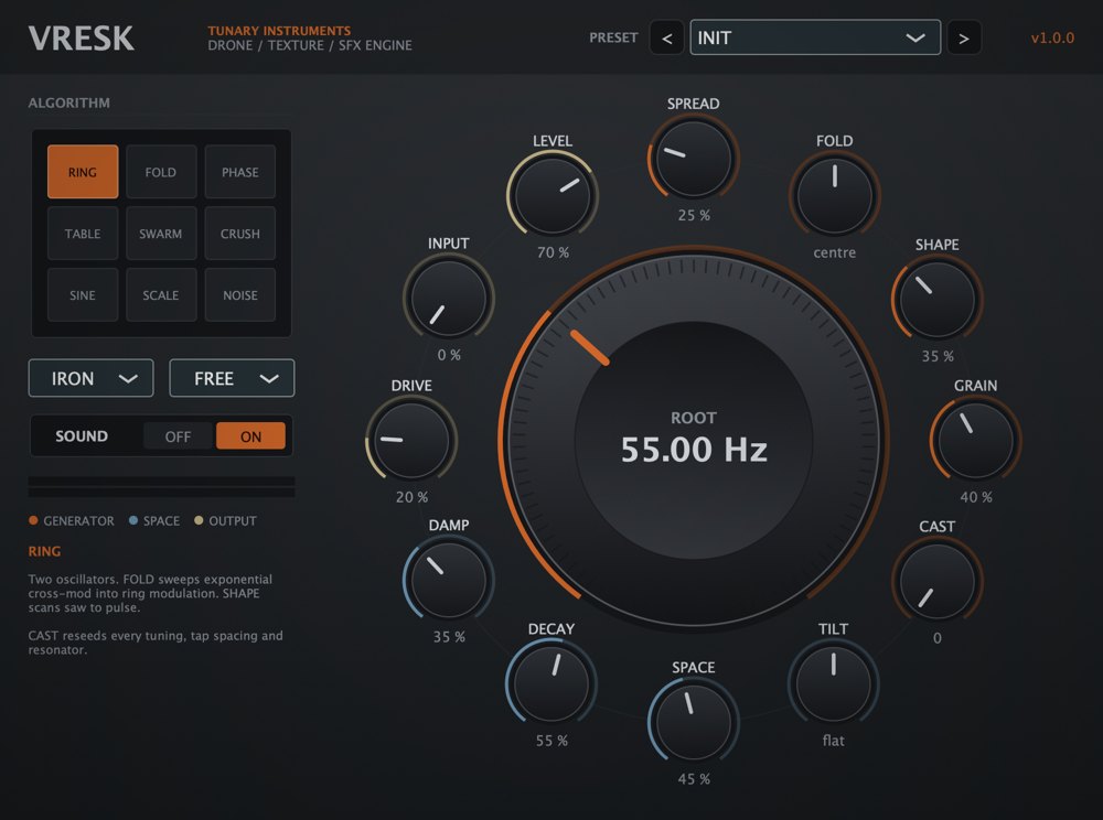VRESK instrument interface